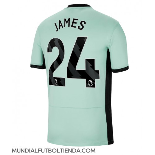 Camiseta Chelsea Reece James #24 Tercera Equipación Replica 2023-24 mangas cortas